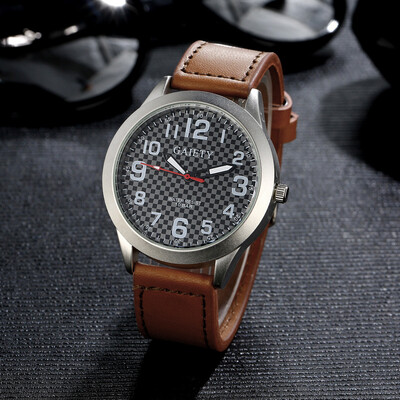 

〖Follure〗Retro Design Luxury Mens Watch Stainless steel Leather Analog Quartz Watches