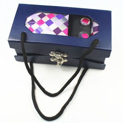 

Manufacturers custom new tie four-piece high-grade polyester silk yarn-dyed jacquard tie portable suit tie