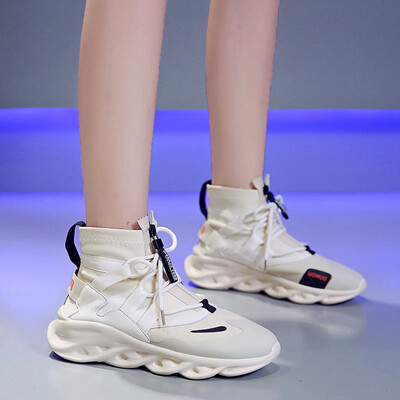 

Tied high-top shoes thick-soled muffins&student shoes sneakers casual shoes&womens shoes are versatile for autumn and