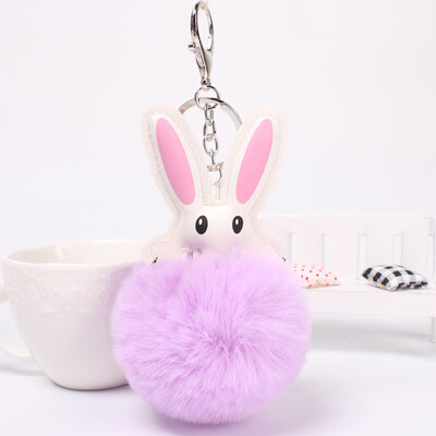 

1Pcs Cute Mini Rabbit Plush Keychain Soft Decoration Keyring Toys Easter Gift