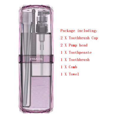 

Gobestart 1Set Portable Travel Camping Toiletry Organizer Toothbrush Razor Holder Wash Cup