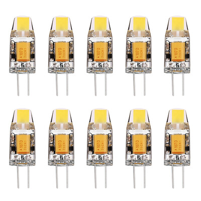 

Lightme 10PCS DC 12V 1W G4 SMD 0705 LED Dimmable Lamp Bulb Spotlight