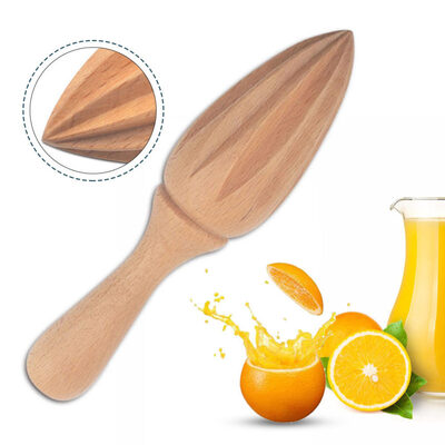 

Wooden Lemon Squeezer Hand Press Manual Fruit Orange Citrus Juicer Extractor