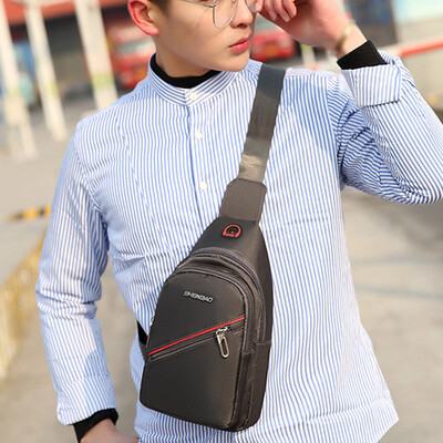 

Tailored Fashion Neutral Nylon Multi-Function Waterproof Chest Bag Messenger Bag