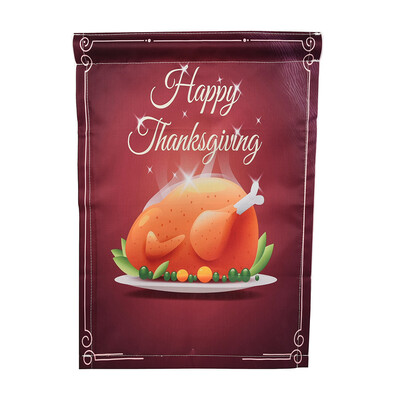 

Tailored Happy Thanksgiving Garden Flags House Decor Mini Yard Banner 12 x 18