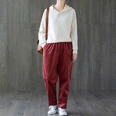 

Womens Wide Leg Baggy Pants Solid Bottoms Summer Beach Casual Party Trousers