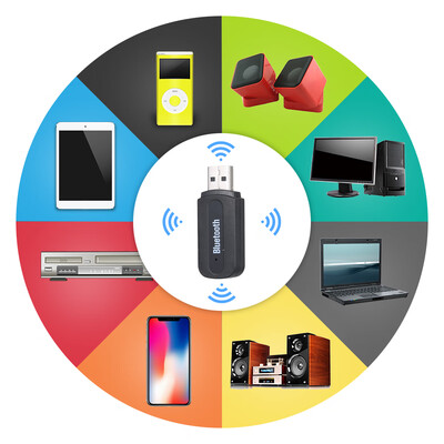 

Practical USB Wireless BT 35mm Aux Audio Stereo Car Music Receiver Adapter