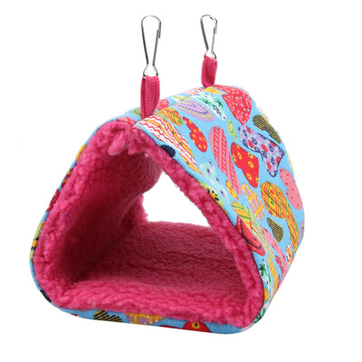 

Soft Lamb Velvet Bird Parrot Hammock Hanging Cage Winter Warm Hut Nest