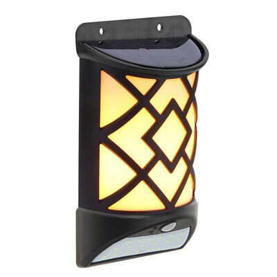 

Solar Flame Effect Motion Sensor LED Night Lamp Wall Light