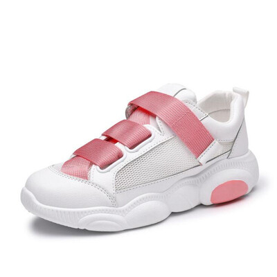 

DIWEINI Pink Women Sneakers Breathable Soft Ladies Leather Shoes Autunm Casual Slip on Women Shoes Causal Shoes Slipony Women
