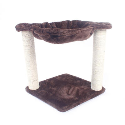 

Ktaxon 16" Brown Pet Cat Tree Play House Tower Condo Bed Scratch Post Toy Balls -for Kittens Cats&Pets