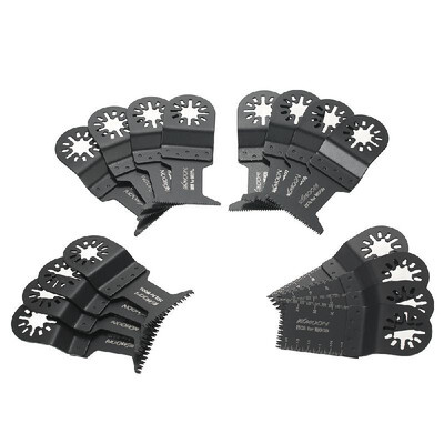 

KKmoon 16pcs Mix Oscillating Blade Kit Multi Tool Saw Webs for Fein Multimaster Makita Bosch Rockwell Sonicrafter Worx Multitool A