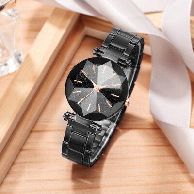 

RM Star Sky Dial Ladie Steel Belt Quartz Watch Fashion Simple Cool MultiAngle Raise