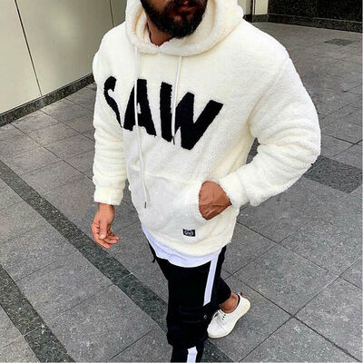 

Unisex Men Warm Fluffy Hoodie Pullover Fleece Sweatshirt Hooded Jumper Coat