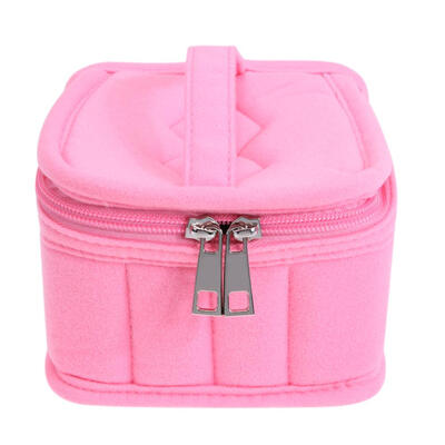 

16grids Essential Oil Bottle Holder Handbag Women Velvet Storage Organizer