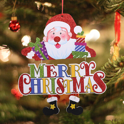 

〖Follure〗Santa Claus Door Hanging Christmas Letter Home Decor Ornaments Gift