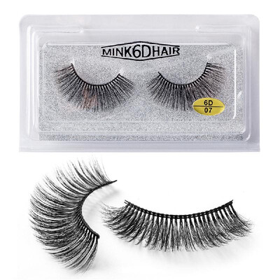 

1 Pairs2pcs 6D Natural Thick Reusable False Eye Lashes Extension Handmade Comfortable Eyelashes