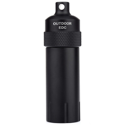

EDCGEAR CNC Waterproof Emergency First Aid Survival Pill Bottle Outdoor Camping Tank for Cigarette