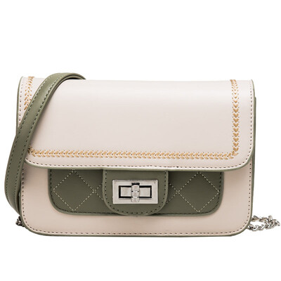 

Snake skin snake head bag female bag 2019 tide Korean version of the chain Messenger bag wild fashion single shoulder small square bag