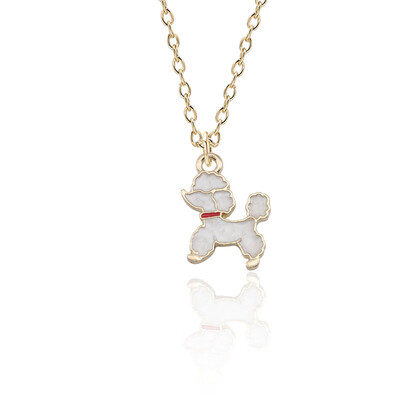 

Dripping Oil Husky Dog Necklace Long Choker Mens Chain Gifts for Women Jewlery Animals Puppy Doggy Pendant