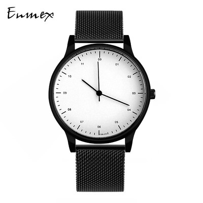 

Enmex European&American Fashion Watch Temperament Simple Aesthetics Simple Two-pin Calendar Watch