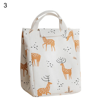 

Nordic Style Cartoon Lunch Bag Box Storage Container Picnic Carry Totes Pouch
