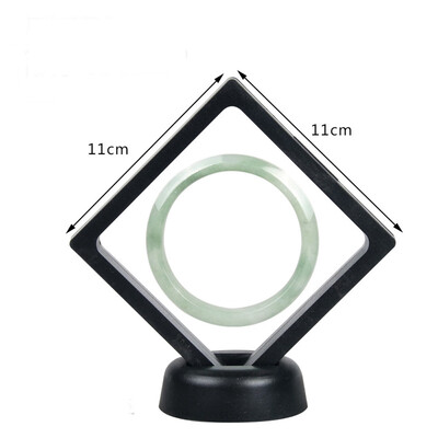 

〖Follure〗Clear Jewelry Suspended Coins Floating Display Case Stand Holder Easy Use