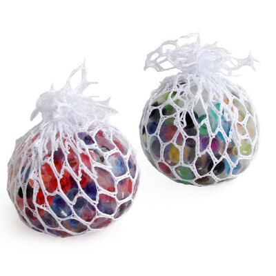 

〖Follure〗Mesh Ball Stress LED Glowing Squeeze Grape Toys Anxiety Relief Stress Ball