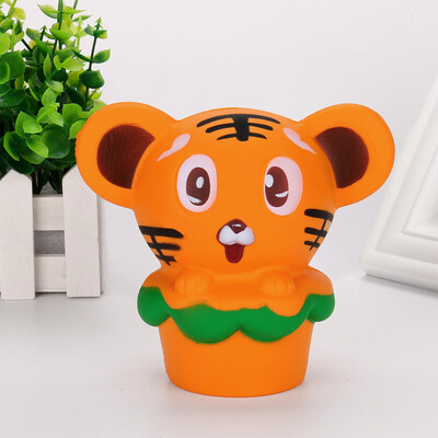 

Siaonvr Hamburger Tiger Squishy Slow Rising Cream Scented Decompression Toys