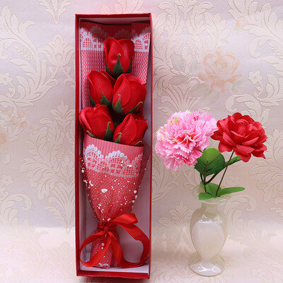

Toponeto Rose Soap Flower Floral Bouquet Gift Box for Mothers Day Wedding Party Present