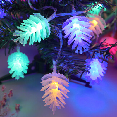 

〖Follure〗Christmas Decoration LED String Fir Cone Shape Christmas Lights