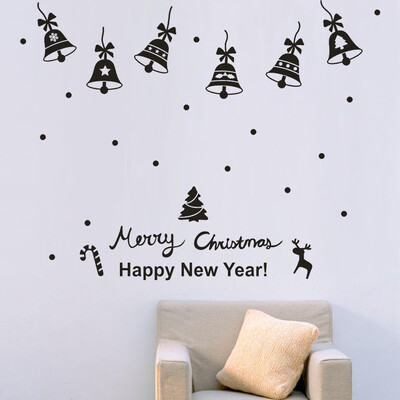 

〖Follure〗New Year Merry Christmas Wall Sticker Home Shop Windows Decals Decor
