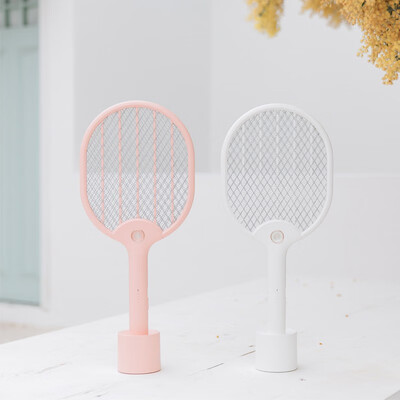 

Kiirie Electric mosquito swatter Rechargeable Bug Zapper Handheld Tennis Racket with LED Lighting