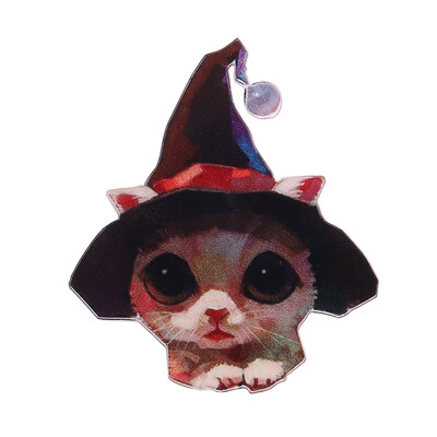 

1 PC Painting Animals Badges For Clothes Acrylic Badges Kawaii Icons On Backpack Pin Brooch Badge