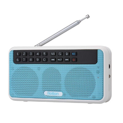 

Rolton E500 Wireless Bluetooth Speaker 6W HiFi Stereo Music Player Portable Digital FM Radio w Flashlight LED Display Mic Support
