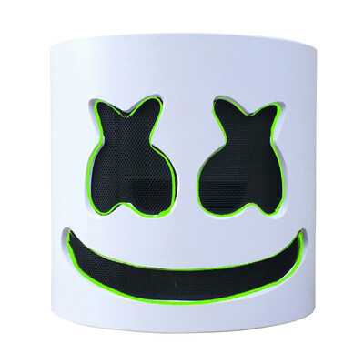 

DJ LED Luminous Helmet Mask Cosplay Prop Halloween Party Latex Masks LED Party Bar DJ Masks