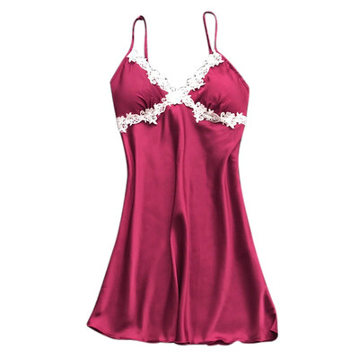 

Toponeto Womens Sexy Satin Silk Nightdress Lingerie Pajamas Sexy Top Sling Pajamas