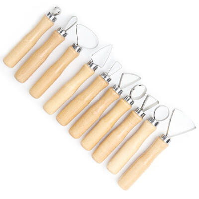 

Greensen 10pcs Clay Pottery Sculpture Wax Soap Modelling Carving Tools Set