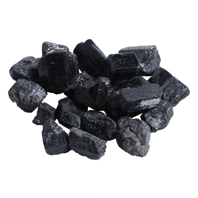 

Gobestart Black Tourmaline Tumbled Chips Crushed Stone Healing Reiki Crystal Jewelry Makin