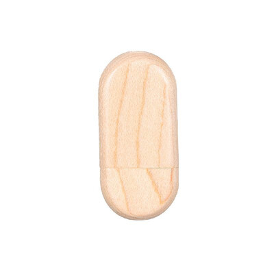 

yvonne Wooden USB Flash Drive Oval Pen Drive 64G Memory Stick Pendrives Gift