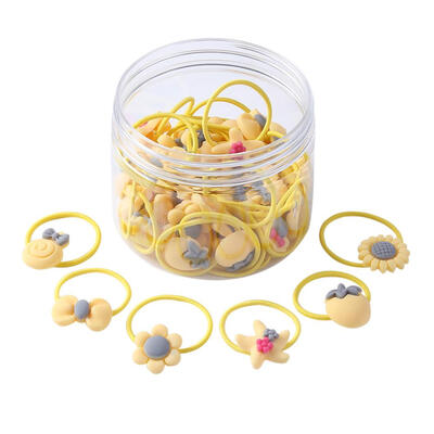 

40pcs Girls Cute Elastic Hair Bands Fashion Headwear Rubber Bands Headbands