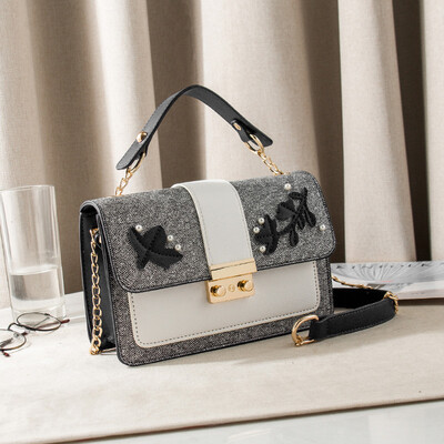 

Autumn&Winter Ins Hand-held Ladies Up-to-date Korean Version Baitao Chain Single Shoulder Slant Bag Fashion