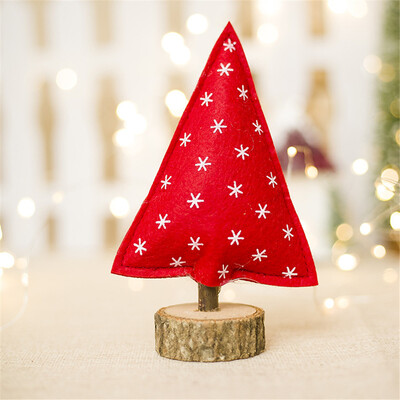 

Toponeto Merry Christmas Tree Cloth Desk Decoration Toy Doll Gift Office Home Children