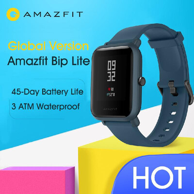 

Global Version Xiaomi Huami Amazfit Bip Lite Smart Watch 3ATM Waterproof Fitness Health Tracker Smartwatch 45 Days Battery Men Wom