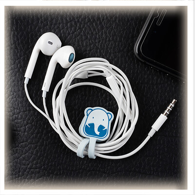 

Toponeto Headphone Winder Dark Buckle Cartoon Silicone Protection Mobile Phone Data Line