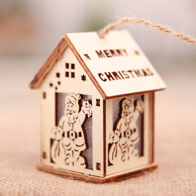 

〖Follure〗Christmas Ornaments LED Light Chalet Hotel Bar Christmas Tree Decoration
