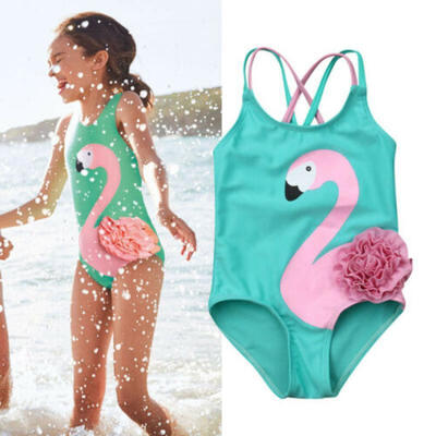 

Toddler Kids Baby Girls Flamingo Bikini Swimwear Swimsuit Beachwear Bathing Suit
