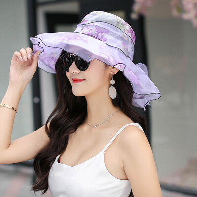 

2019 summer Hat Korean version of Joker mesh Butterfly Hat outdoor sunscreen Cap spot wholesale