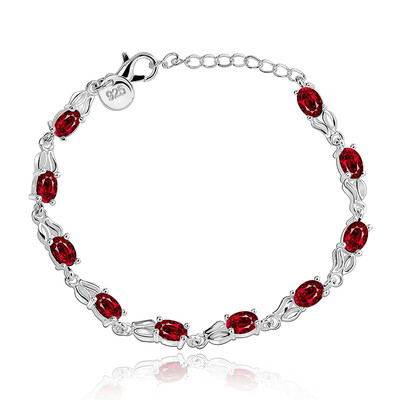 

Bracelets Women Red Crystal Prong Setting Women Party Bracelets
