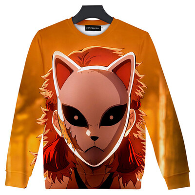 

Hot Sale Demon Slayer Kimetsu No Yaiba Anime Unisex 3D Printed Shirt Casual Long Sleeve Sweatshirt Pullover Tops Cosplay Costume